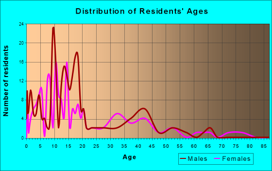 Kotlik, Alaska Age and Sex of Residents