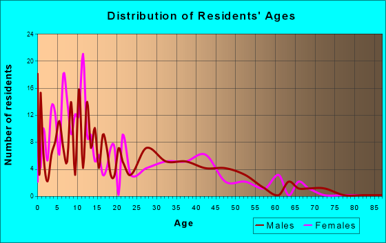 Mountain Village, Alaska Age and Sex of Residents
