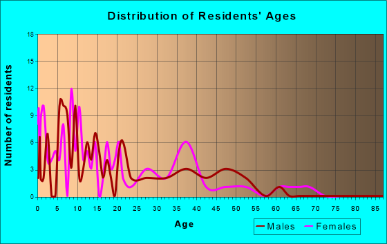 Noatak, Alaska Age and Sex of Residents