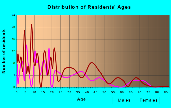 Noorvik, Alaska Age and Sex of Residents