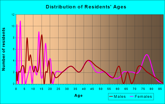 New Market, Iowa Age and Sex of Residents