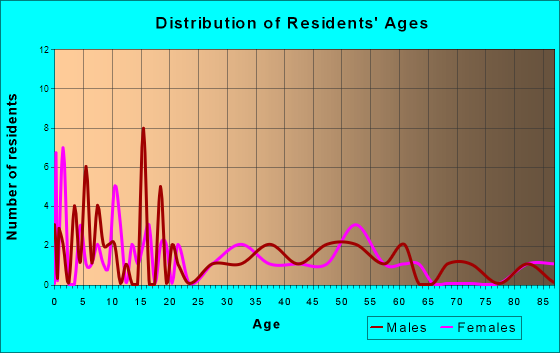 Silver City, Iowa Age and Sex of Residents