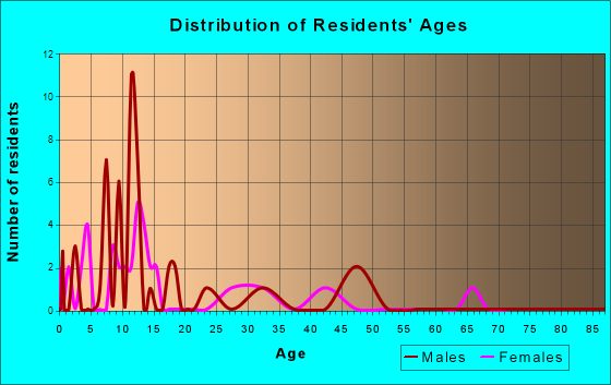 Shageluk, Alaska Age and Sex of Residents