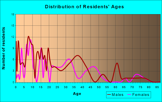 Shishmaref, Alaska Age and Sex of Residents