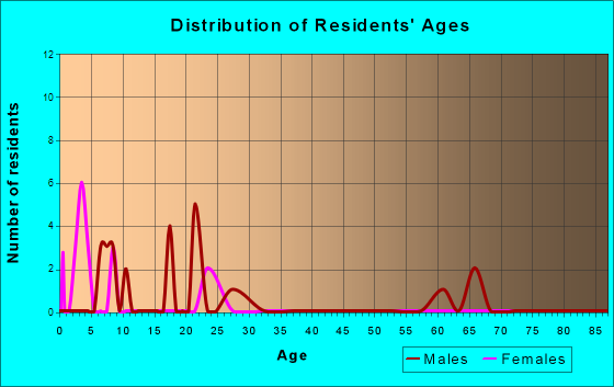 Stony River, Alaska Age and Sex of Residents