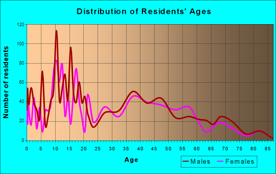 Avra Valley, Arizona Age and Sex of Residents