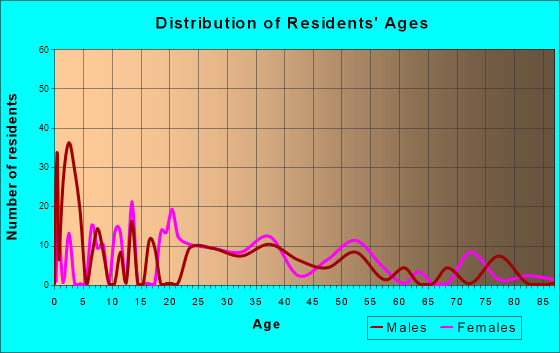 Phelps, Kentucky Age and Sex of Residents