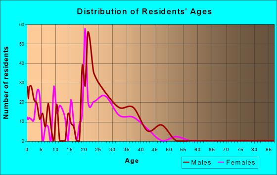 Brunswick Station, Maine Age and Sex of Residents