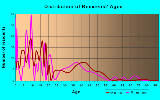 Lechee, Arizona Age and Sex of Residents