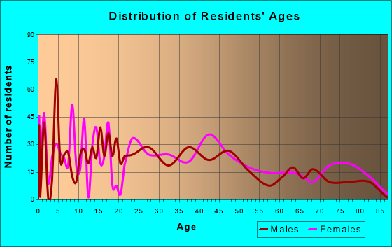 Springvale, Maine Age and Sex of Residents