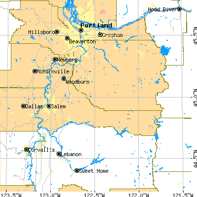 Marion County close-up map
