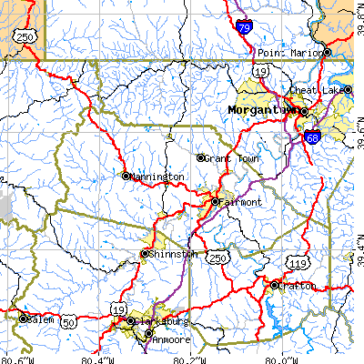 Marion County close-up map