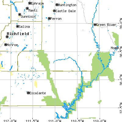 Wayne County close-up map