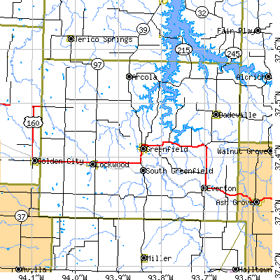 Dade County close-up map