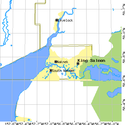 Bristol Bay Borough close-up map