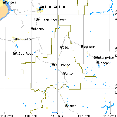 Union County close-up map