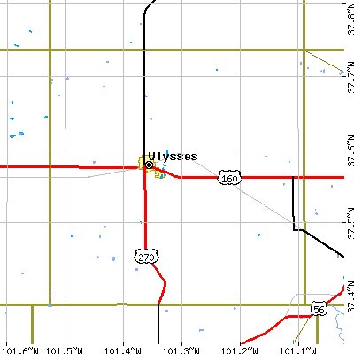 Grant County close-up map