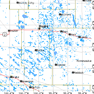 Pierce County close-up map