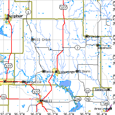 Johnston County close-up map