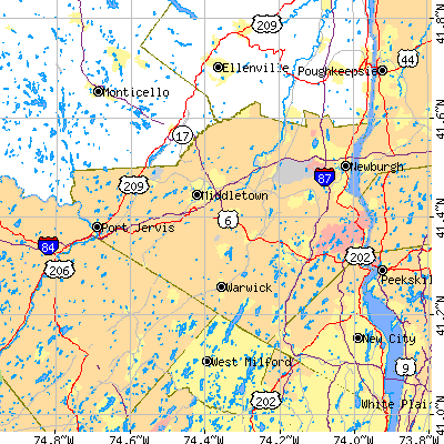 Orange County close-up map