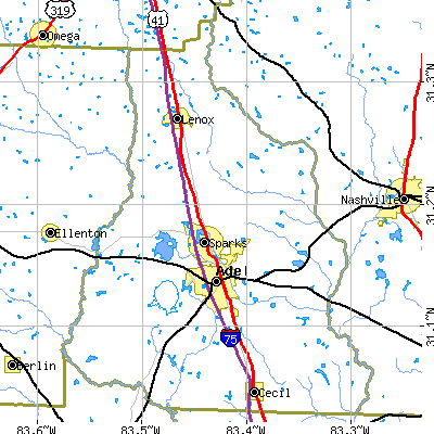 Cook County close-up map