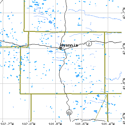Grant County close-up map