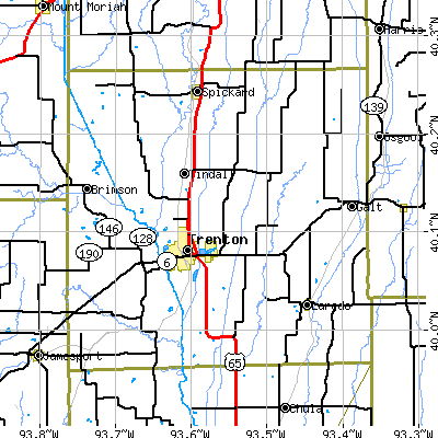 Grundy County close-up map