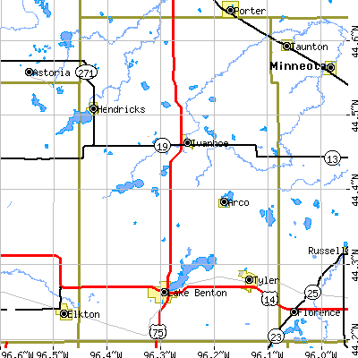 Lincoln County close-up map