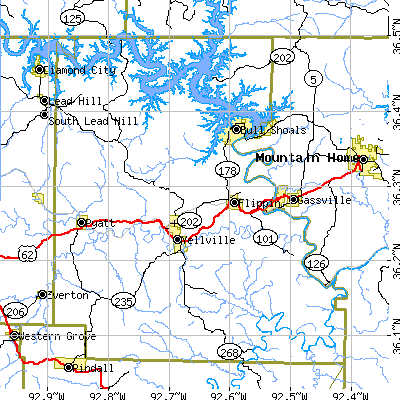 Marion County close-up map