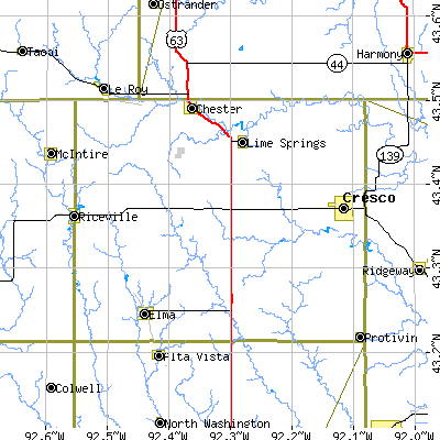 Howard County close-up map