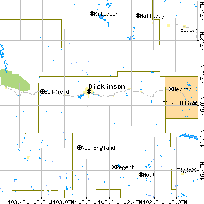 Stark County close-up map