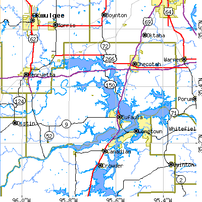 McIntosh County close-up map