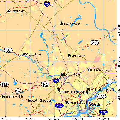 Montgomery County close-up map