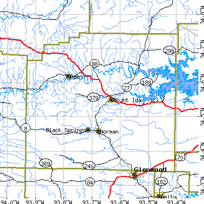 Montgomery County close-up map