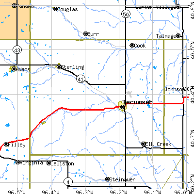 Johnson County close-up map