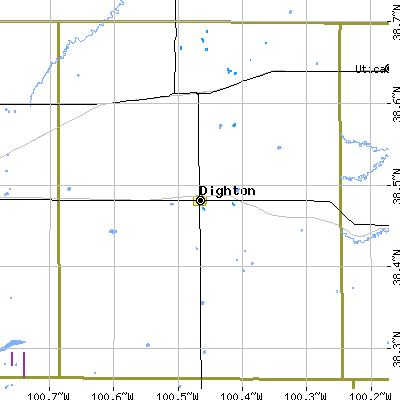 Lane County close-up map