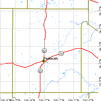 Cottle County close-up map