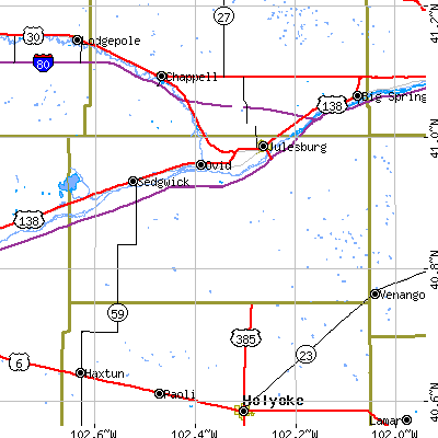 Sedgwick County close-up map