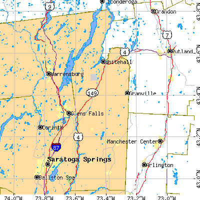 Washington County close-up map