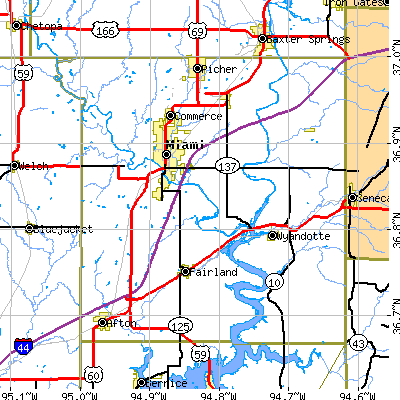Ottawa County close-up map