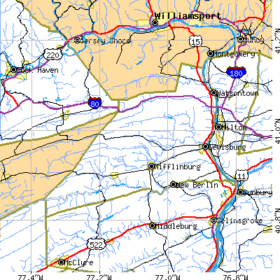 Union County close-up map