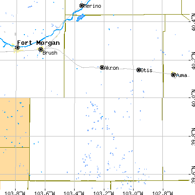 Washington County close-up map