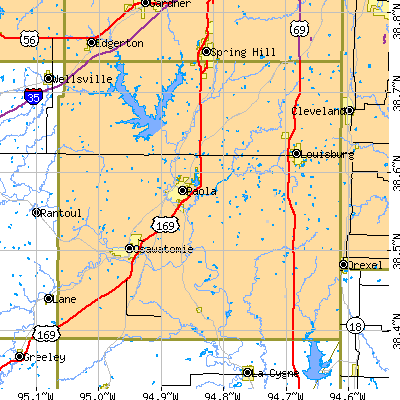 Miami County close-up map