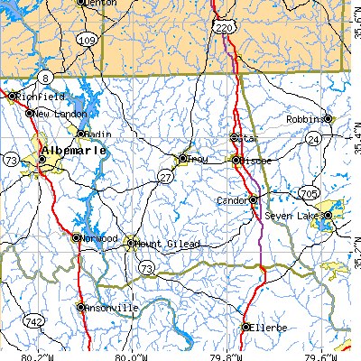 Montgomery County close-up map