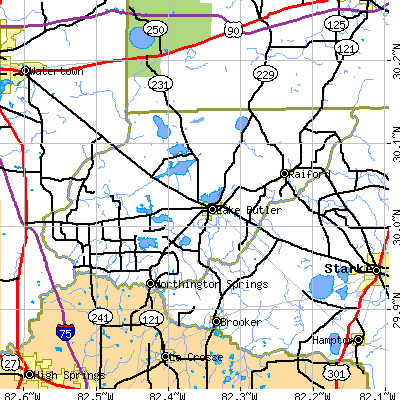 Union County close-up map