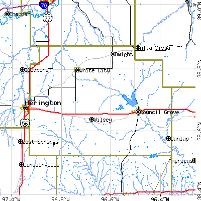 Morris County close-up map