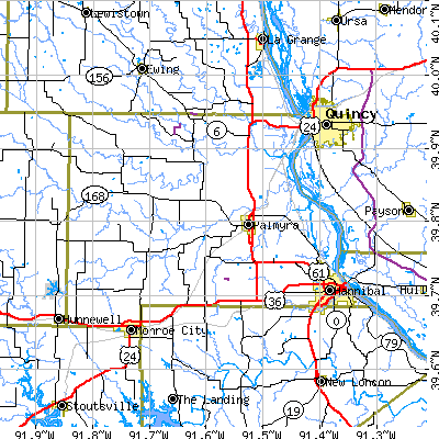 Marion County close-up map