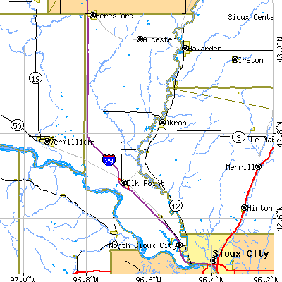 Union County close-up map