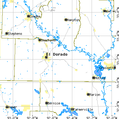 Union County close-up map