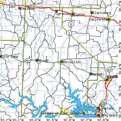 Morgan County close-up map